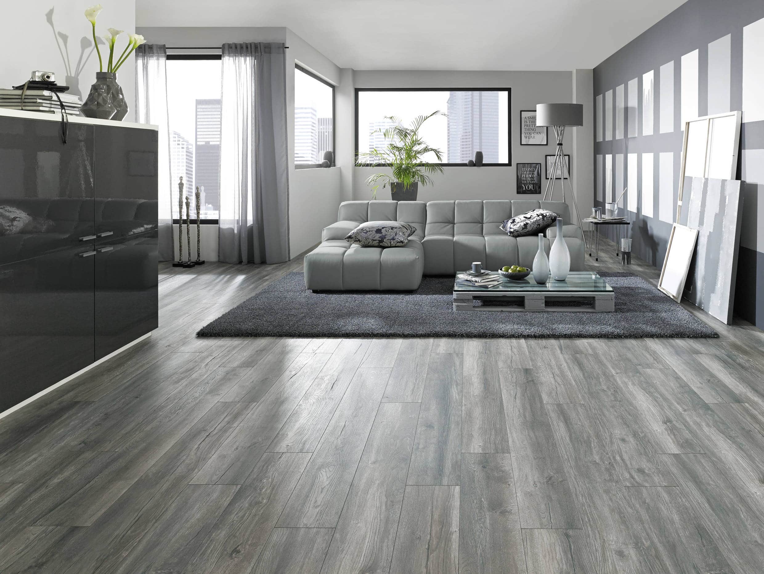 Laminat Antikeiche grau